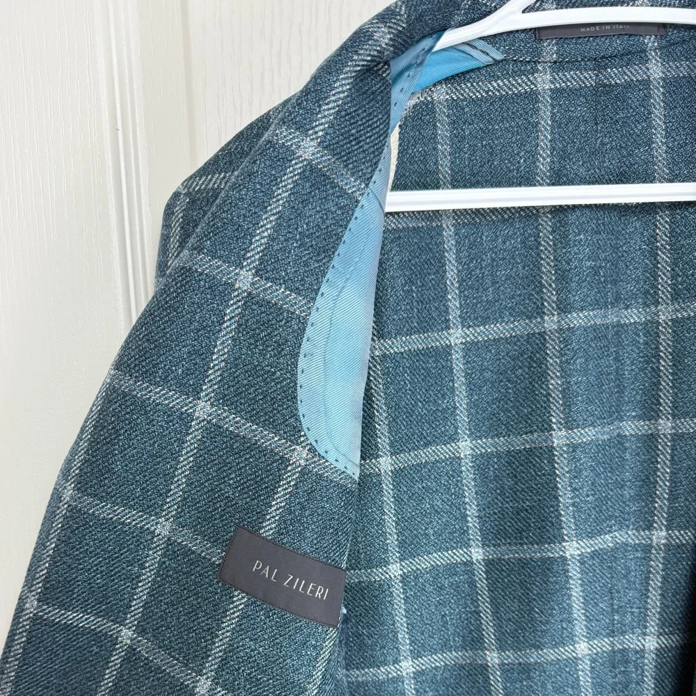SOLD Pal Zileri Wool Silk Linen Blazer Sport Coat IT 50 = US 40 Made in Italy - Picture 7 of 11